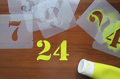 Number Stencils Numerals Stencil Set, number height 75 mm