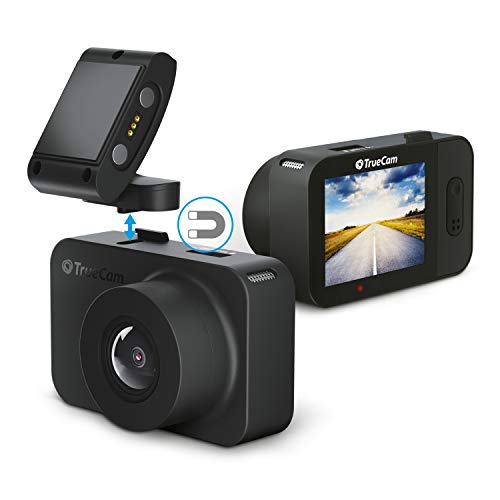 TrueCam M5 Mini Camera Dash Cam per Auto - Telecamera Auto Registrazione Compatto Full HD 1080p con Visione Notturna, Wifi, WDR e Modalità Parcheggio