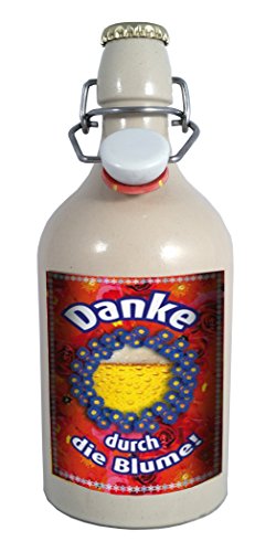 Preisvergleich Produktbild Danke durch die Blume - 0,5 Liter Tonflasche mit Bügelverschluss