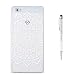 Produktbild Grandoin Huawei P8 Lite Hülle, 2 in 1 Ultra Dünne Schale Luxus Ultra Dünn Weich TPU Bumper Case Silikon Schutzhülle Handy Tasche für Huawei P8 Lite (Weiße Sonnenblume)
