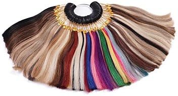 GANTA Universal Color Ring Color Chart Swatches for Hair Extension&amp;Salon (6inch, 85 Colors) , 1pc/pack