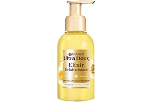 Garnier - Ultra Doux Élixir éclaircissant progressif - Sérum Cheveux Blonds naturels ou méchés - Camomille et Miel de Fleurs - Sans Silicone - Flacon en Plastique Recyclé - Hommes et Femmes - 120 ml