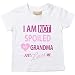 I'm Not Spoiled My Grandma Just Loves Me Girls Tshirt Baby Toddler Kids Available in Sizes 0-6 Months to 14-15 Years Grandaughter
