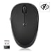 Produktbild Schnurlos Maus, 2.4Ghz Optische Maus mit USB Nano Empfänger,2400 DPI, 5 Tasten mit Datenschutz-Funktion Wireless Mouse für Windows (schwarz)