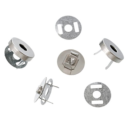 20 Magnet-Verschlüsse für Taschen, Taschenschlösser magnetisch, rund, 14mm - 3