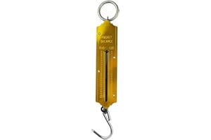 MACHSWON Spring Balance Scales 150KG Hanging Hook Handheld Metal Weighing Scale Kilo & LBS