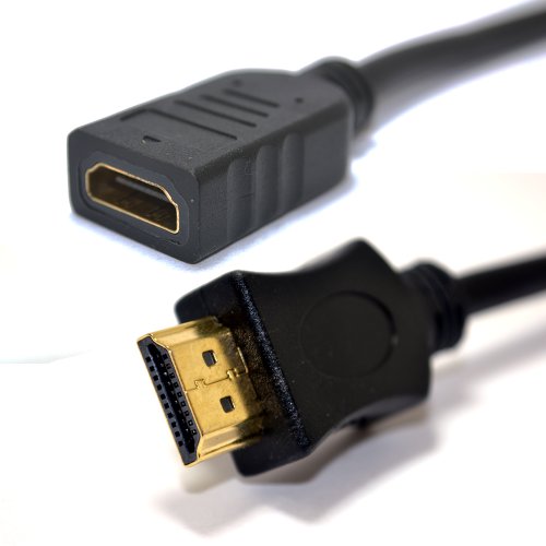 HDMI 1,4 Hoch Geschwindigkeit 3D TV Verlängerung Anschlusskabel Männlich Zum Weiblich Kabel 25 cm