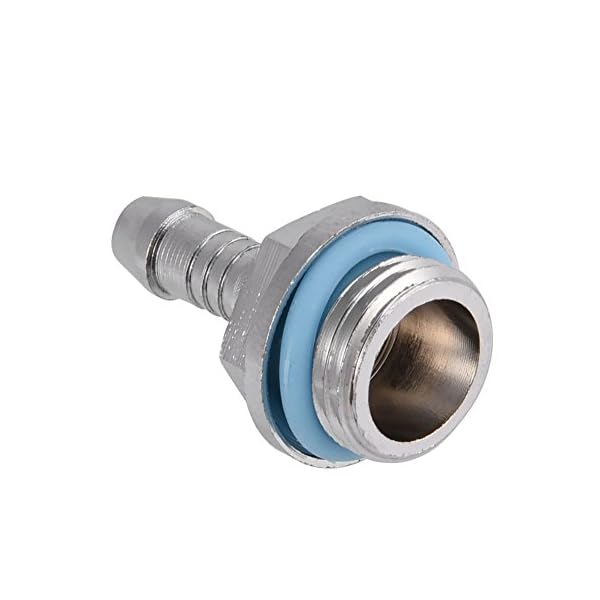 Richer-R 6Pcs Conector Tubos Manguera para Refrigeración por Bloques de Agua Computadora,Accesorios de PC Water Cooling…