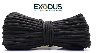 Exodus 5040 paracorde type III après Spécifications Militaire, 3351 Corde, noir