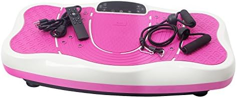 EXEFIT Vibration Platform Wholebody Massager/Exerciser - Remote Control/Bluetooth Music/USB Connection/ Adjustable Speed(Max Afford 330lbs) (Pink)