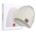 Produktbild Bluetooth Beanie,Amyker Bluetooth 5.0 Wireless Knit Winter Hats Cap with Detachable Built-in Mic and HD Stereo Speakers for Outdoors Unisex (02-White)