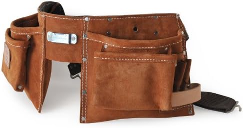 Heritage Leather 491 10-Pocket Handy Man's Helper Suede Apron