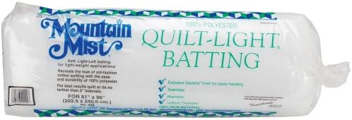 Mountain MistQuilt-Light Polyester Batting, Full Size 81"x96"