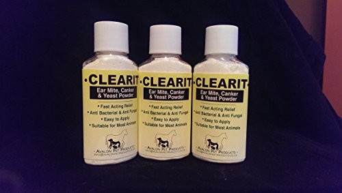Clearit-Ear-Mite-Canker-Relief-Powder-3-x-20g30ml-ORIGINAL-PROVEN-1907-Iodoform-based-Treatment-FREE-SHIPPING-PRMOTIONAL-PRICE