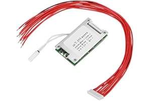 LAZMIN Batterieschutzplatine, 10S 36V 30A 18650 BMS PCB Lithium-Batterieladeplatine, mit Ausgleichsfunktion, Temperaturregelung