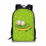HUGS IDEA Mochila infantil, rana (Verde) - Y-CC5064C