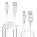Produktbild iPhone Kabel [2-Pack 0,9m +1,8m] Apple Lightning USB Kabel für iPhone iPad iPod und andere Apple Geräten von RAVPower [verstärktes militärisches Material, mehr als 12.000-mal Knicktest, schnelle Aufladung] Apple Ladekabel Datenkabel] [Apple MFI zertifiziert] Lebenslange Garantie Weiß