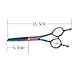 Ayliss Professional Barber Hair Cutting Scissors 5.5 inch with Case,#2 Thinning Scissor