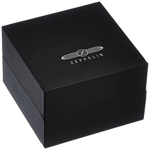 Zeppelin Men's Automatic Watch with Beige Dial Analogue Display and Brown Leather Strap 70604