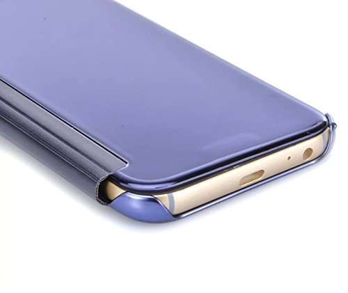 Samsung Galaxy A5 2017 Case  Vandot Clear View Funda con Tapa de Efecto Espejo y Esquinas de Metal para Samsung Galaxy A5 2017 A520  con 1x Stylus Pen  Zafiro Azul