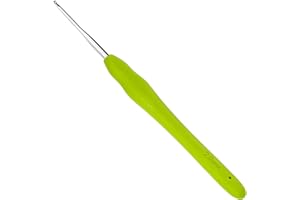 Totofy agujas crochet 2 mm,ganchillos crochet con mango suave ergonómico, agujas ganchillo adecuado para principiantes y entusiastas del ganchillo