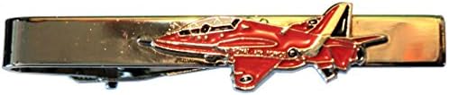Enamel WorldRAF Red Arrows Royal Air Force BAE Hawk Jet Aircraft Metal Enamel Tie Clip