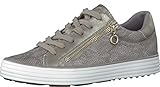  s.Oliver 5-5-23615-20 Modischer Damen Freizeitschuh, Sneaker, Schnürhalbschuh mit Seitenreißverschluss (Keine Funktion) Beige (Taupe Comb), EU 40