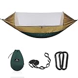 KLEINE DINGE MACHEN DEN UNTERSCHIED: Durch die 3 m langen Gurte mit mehreren Schlaufen lässt sich diese Hängematte der Länge nach verstellen. So ersparen Sie sich das mühselige Suchen nach zwei geeigneten Bäumen mit ganz genau passendem Abstand. Zudem bietet eine zusätzliche Tasche im Inneren ein sicheres Zuhause für Ihr Handy. Der Reißverschluss mit doppelseitigen Zippern erleichtert ferner den Ein- und Ausstieg