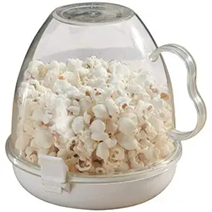 Fashion Bug Glass Ez Popcorn Maker (Red)