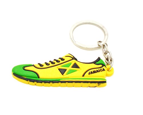 Preisvergleich Produktbild Jamaika-Flagge Athletisch Laufschuh Trainer Schlüsselanhänger / Keychain