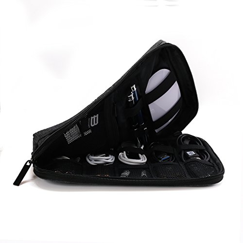 BAGSMART Eletronik Organizer für Kabel, USB Sticks, Speicherkarte Schwarz - 5