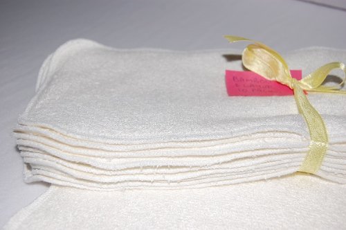 Easy Peasy Bamboo nappy booster/insert pk 10 each 2 layers