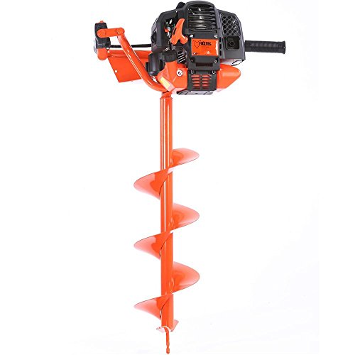 FUXTEC Benzin Erdbohrer FX-EB152 mit 3 PS, inkl. 3 Bohraufsätzen 100 / 150 / 200 mm und einzigartigem Ölkontrollfenster Erdlochbohrer Pfahlbohrer - 4