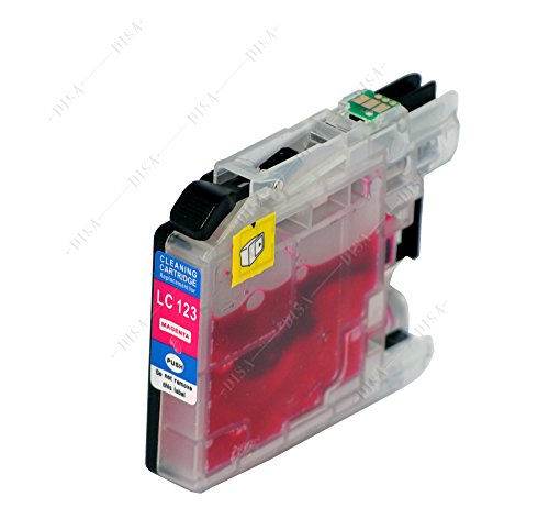 4x Reinigungspatronen LC123 kompatibel mit BROTHER MFC-J245 / MFC-J285DW / MFC-J470DW / MFC-J475DW / MFC-J650DW - 4