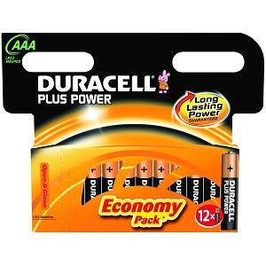 Preisvergleich Produktbild BATTERY, PLUS POWER, AAA 12PK, DURALOCK 5000394018570 By DURACELL