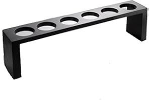 MAQA 2 pz Espositore per patatine in legno 33x6x8H, supporti per 6 coni per fritti, porta coni per patatine fritte