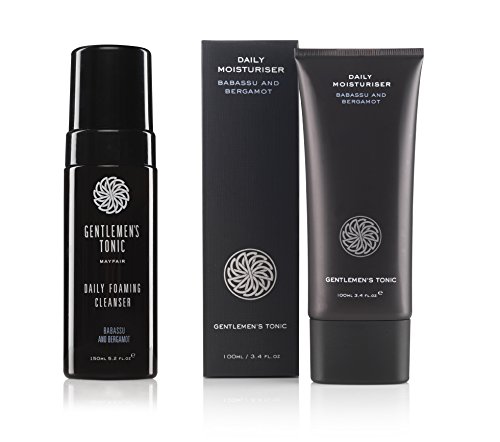 Gentlemen's Tonic Daily Foaming Cleanser 150 ml and Daily Moisturiser 100 ml Duo Set