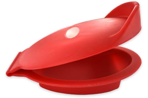 Fackelmann 682231 Cale huîtres en Silicone, cale huître Rouge, Support pour Couper Les huîtres, cale pour Ouvrir Une huître, Silicone, Rouge, 11,5 x 8 x 4,5 cm