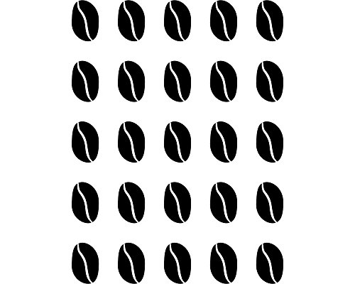 Wandtattoo Kaffeebohnen Wandtattoo Kaffee Küche in 4 Größen und 19 Farben (22x30cm braun) - 5