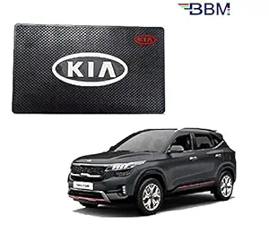 BBM Sporty Look Silicone Anti Slip Non Slippery Car Interior Dashboard Mat, Sticky Mobile Holder pad Compatible with Kia Seltos Type-1
