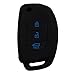 KMH Silicone Key Cover Fit for Hyundai I20 Elite/Verna Fluidic/Xcent 3 Button Flip Key Models 2013 Onwards (Black with Blue) RS.199.00