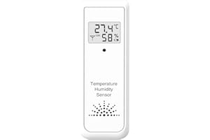 Kalawen Drahtloser Außensensor Drahtloses Thermometer und Hygrometer für Wetterstation Modell PT20