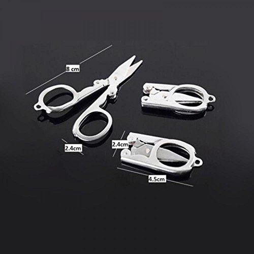 GOOTRADES 2 Stk/10 Stk EDC Faltscheren Pocket Travel Kleine Cutter Crafts (2 Stk) - 7
