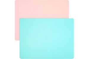 JJWUYUE Tappetino per Bambini Artigianato 40x30cm, 2 pezzi Tappetino da Disegno per Bambini, Tappetino da Bastler in Silicone, Tappetino da Tavolo in Silicone Antiscivolo Adatto per Bambini Arte