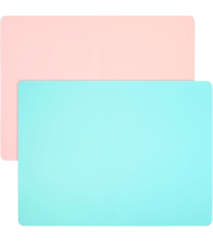 AYSYR Alfombrilla De Silicona Para Manualidades, Alfombrilla De Pintura Para Niños, 30 × 40 Cm, Base Antideslizante, Alfombrilla De Silicona Para Manualidades Para Resina, Mantel Individual Negro