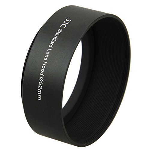 JJC Ln-52s universel en m  tal    visser Pare-soleil pour Canon Nikon Sony Olympus Pentax appareils photo       Compatible avec objectif standard  52  mm 