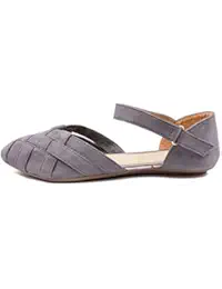 Footshez Suede Crossover Flat Bellie Sandals for Women & Girls