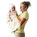 Clevamama Extra Large Hooded Baby Towel and Apron Wrap - Cream