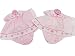 BNWT Reborn tiny baby girls summer roses dress knickers & hat (3-5lb, Pale pink)
