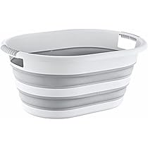 Cesto Portabiancheria Pieghevole Firschoie Da 26 Litri - Nero/Bianco - Foto 10